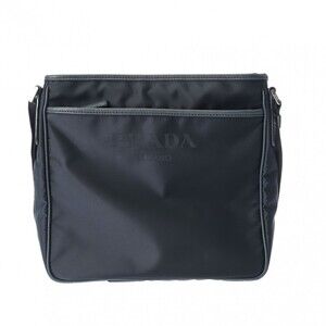 PRADA Navy Blue Nylon Shoulder Bag
